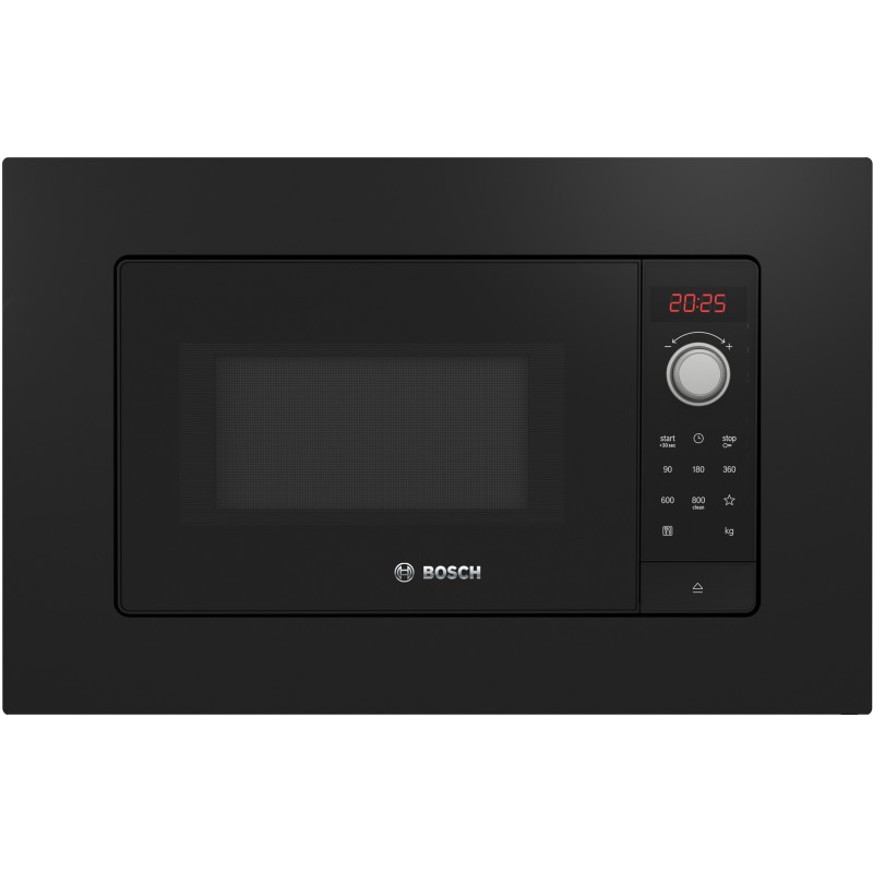 Bosch BFL623MB3, Série 2, Micro-ondes encastrable, 60 x 38 cm, Noir