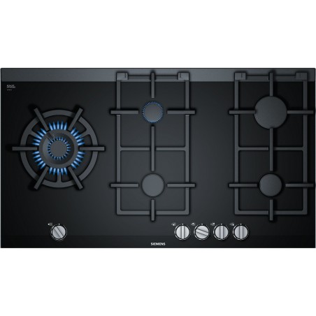 Siemens ER9A6SB70, iQ700, Table de cuisson gaz, 90 cm, vitrocéramique