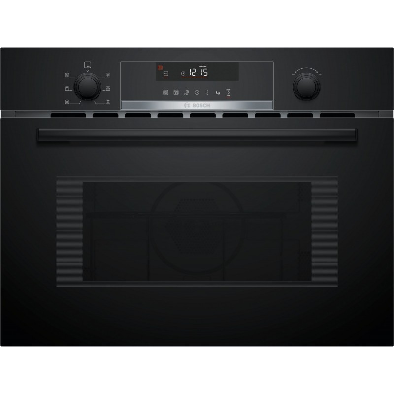 Bosch CMA585GB1, Série 6, Four combine micro-ondes avec hot air, 60 x 45 cm, Noir